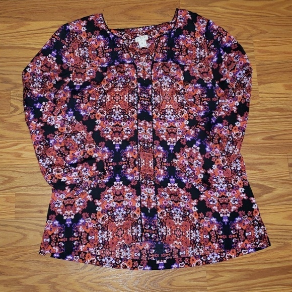 J crew peasant top with mini pompom trim - Picture 3 of 6